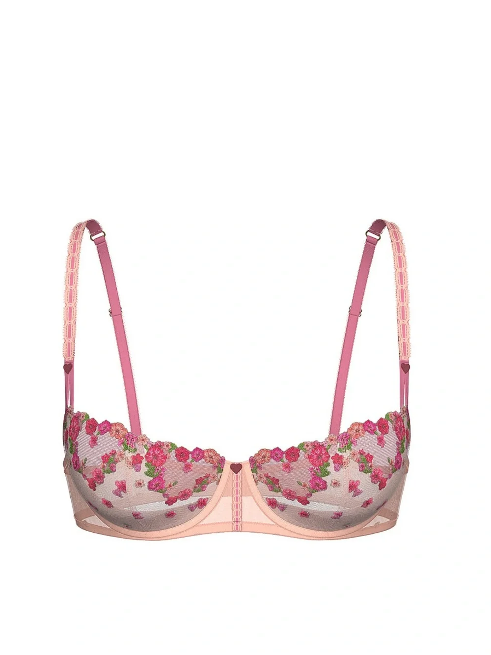 Victoria’s Secret Wicked Hearts & Roses Embroidery Balconette Bra